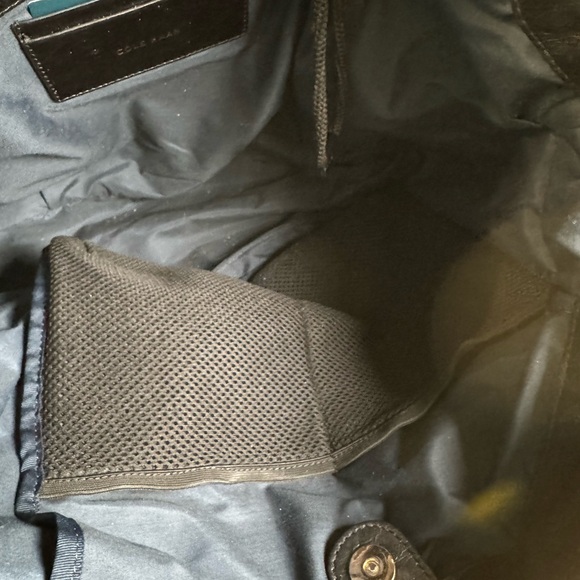 Cole Haan leather brownish/black leather bag. - Picture 8 of 16